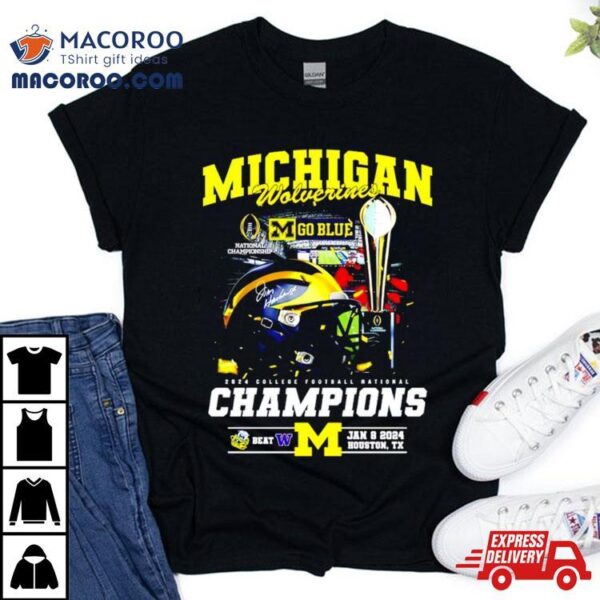 Michigan Wolverines 2024 College Football National Champions Shirt