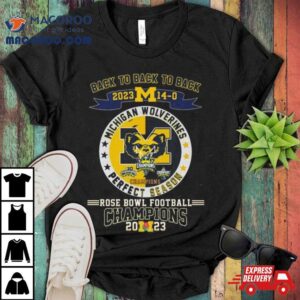 Michigan Wolverines Back To Back To Back Rose Bowl Football Champions Tshirt