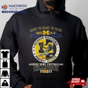 Michigan Wolverines Back To Back To Back Rose Bowl Football Champions Tshirt