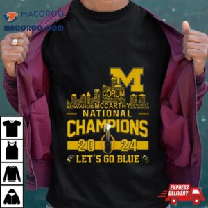 Michigan Wolverines City Players Names College Football National Champions Tshirt