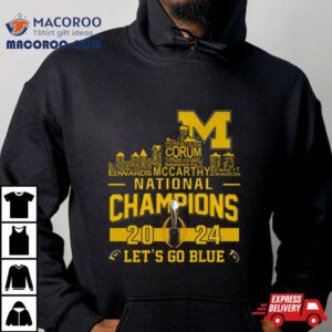 Michigan Wolverines City Players Names College Football National Champions Tshirt