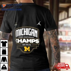 Michigan Wolverines College Football Playoff National Champion Celebration Tshirt