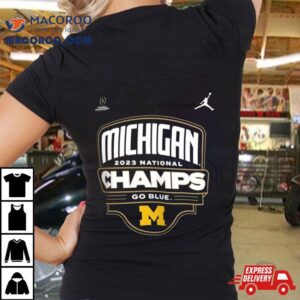 Michigan Wolverines College Football Playoff National Champion Celebration Tshirt