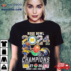 Michigan Wolverines Football Rose Bowl Champions Victory Alabama Tshirt