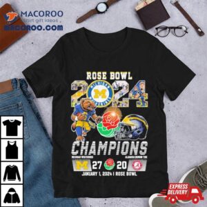 Michigan Wolverines Football Rose Bowl Champions Victory Alabama Tshirt