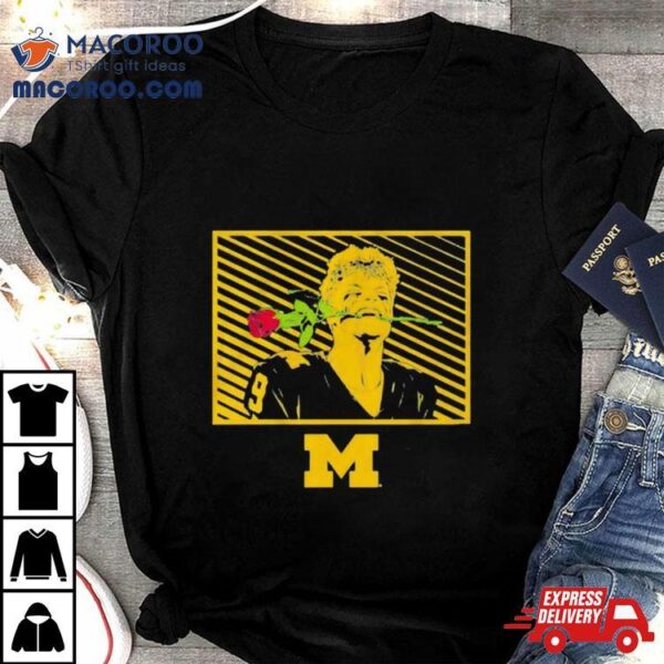 Michigan Wolverines Football J.j Mccarthy Rose Shirt