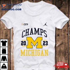 Michigan Wolverines Football Playoff National Champions Retro Tshirt