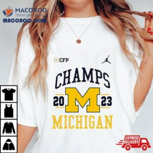 Michigan Wolverines Football Playoff National Champions Retro Tshirt