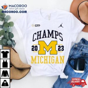 Michigan Wolverines Football Playoff National Champions Retro Tshirt