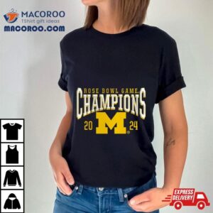 Michigan Wolverines Football Rose Bowl Champs Logo Tshirt