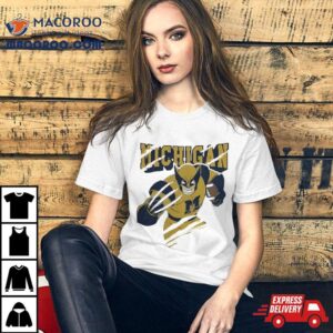 Michigan Wolverines Hail To The Victors Wolverine Mandalorian S Tshirt