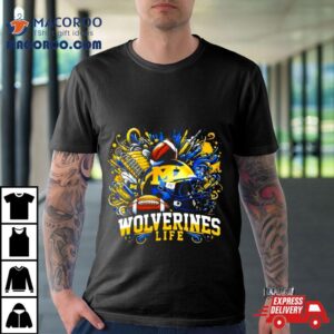 Michigan Wolverines Life Helmet Shirt