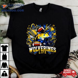 Michigan Wolverines Life Helme Tshirt