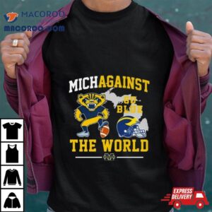 Michigan Wolverines Mascot Michiagainst Go Blue The World Tshirt