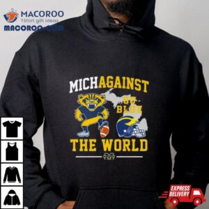 Michigan Wolverines Mascot Michiagainst Go Blue The World Tshirt