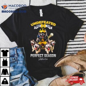 Michigan Wolverines Mascot Football Undefeated Perfect Season Tshirt