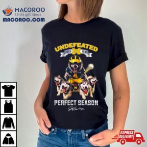 Michigan Wolverines Mascot Football Undefeated Perfect Season Tshirt