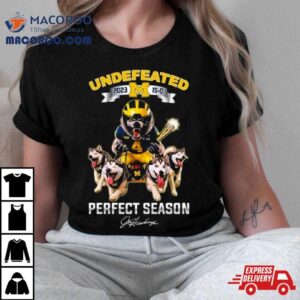 Michigan Wolverines Mascot Football Undefeated Perfect Season Tshirt