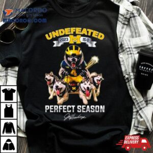 Michigan Wolverines Mascot Football Undefeated Perfect Season Tshirt