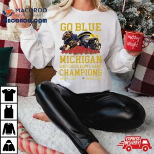 Michigan Wolverines Mascot Go Blue Rose Bowl Game Champions Rose Bowl Stadium Tshirt