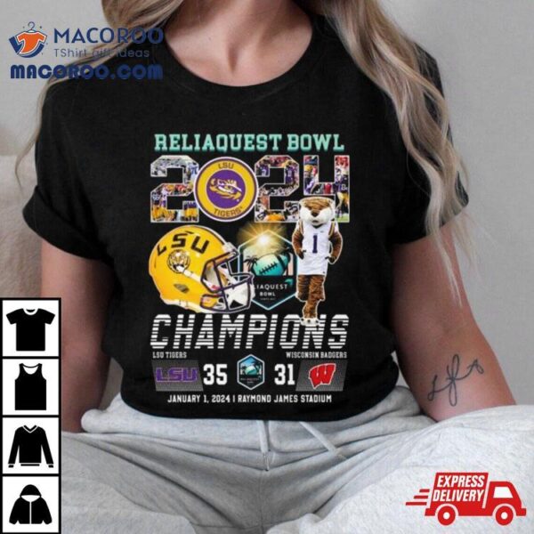 Michigan Wolverines Mascot Reliaquest Bowl 2024 Champions Shirt