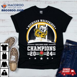 Michigan Wolverines Skyline Rose Bowl Game Champions Tshirt