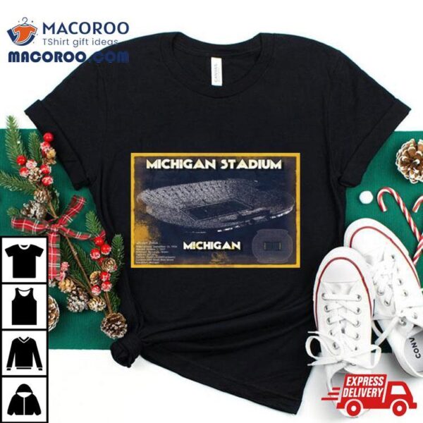 Michigan Wolverines Stadium Best Place For The College Football National Champions T Shirt