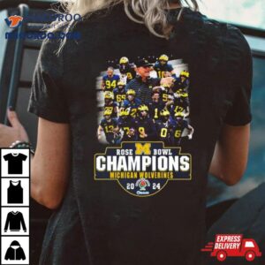 Michigan Wolverines Team Football Rose Bowl Game Champions Tshirt