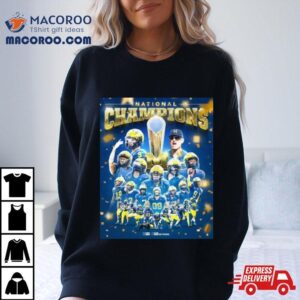 Michigan Wolverines Team Players National Champions Tshirt