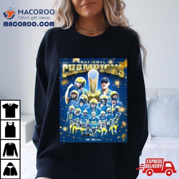 Michigan Wolverines Team Players National Champions 2024 Shirt