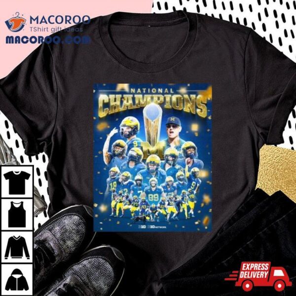 Michigan Wolverines Team Players National Champions 2024 Shirt