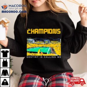Michigan Wolverines The Champions Destiny Is Calling Me Tshirt