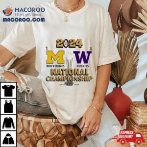 Michigan Wolverines Vs Washington Huskies National Champions Houston January Th Tshirt