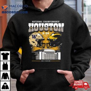 Michigan Wolverines Vs Washington Huskies College Football Playoff 2024 National Championship Game Head To Head Stadium Shirt