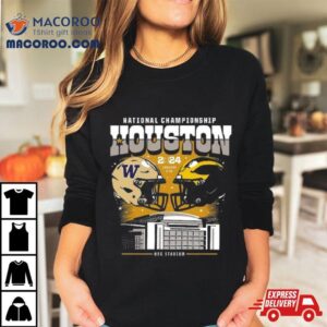 Michigan Wolverines Vs Washington Huskies College Football Playoff National Championship Game Head To Head Stadium Tshirt