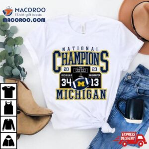 Michigan Wolverines Win Washington Huskies National Champions Final Score Tshirt