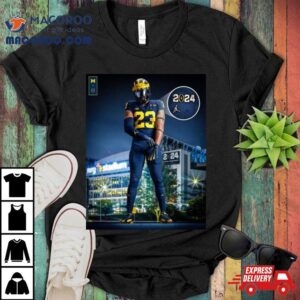 Michigan Wolverines With Uniform In Cfp National Championship Tshirt