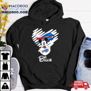 Mickey Heart Buffalo Bills Tshirt