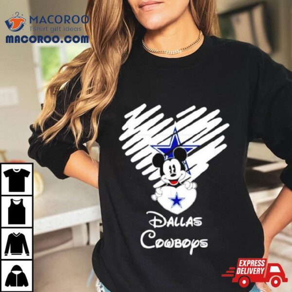 Mickey Heart Dallaps Cowboys Shirt