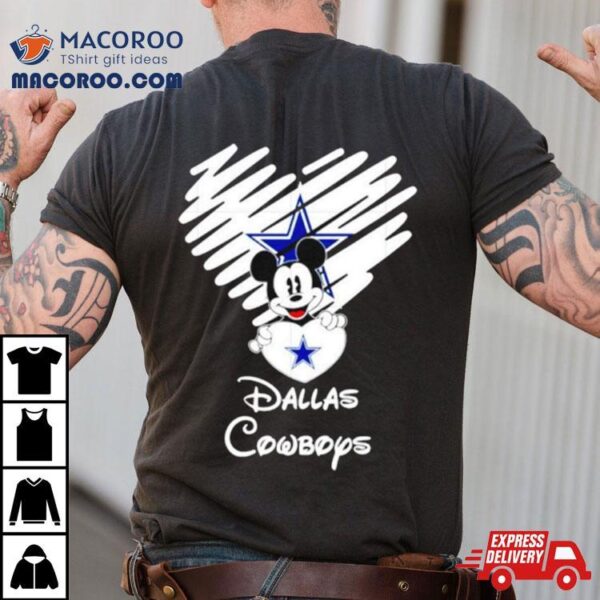 Mickey Heart Dallaps Cowboys Shirt