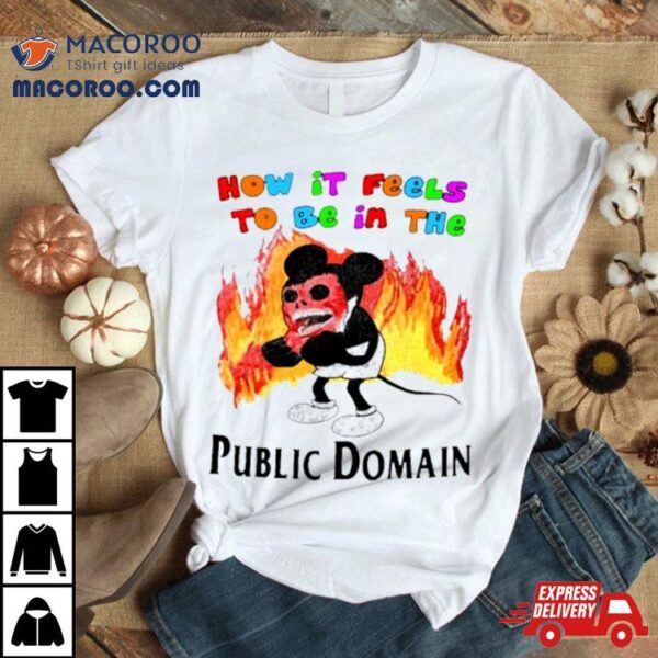 Mickey How It Feels To Be In The Public Domain Fire Shirt