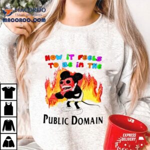 Mickey How It Feels To Be In The Public Domain Fire Tshirt