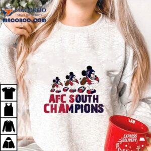 Mickey Mouse Disney Houston Texans Champs 2023 2024 Afc South Champions T Shirt