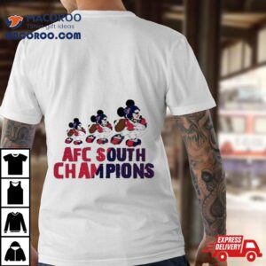 Mickey Mouse Disney Houston Texans Champs Afc South Champions Tshirt