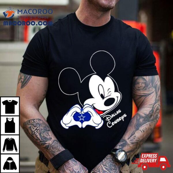 Mickey Mouse Love Dallas Cowboys Shirt