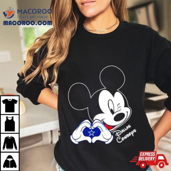 Mickey Mouse Love Dallas Cowboys Shirt