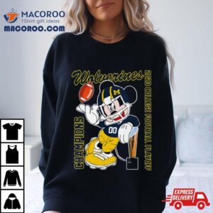 Mickey Mouse Michigan Wolverines College Football Playoff National Champions Tshirt