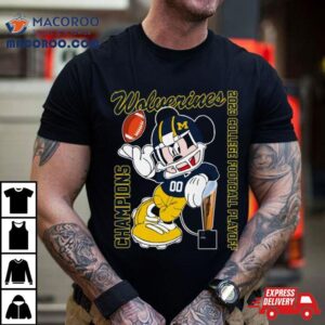 Mickey Mouse Michigan Wolverines College Football Playoff National Champions Tshirt