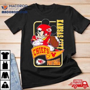 Mickey Mouse Play Football Kansas City Chiefs Tshirt