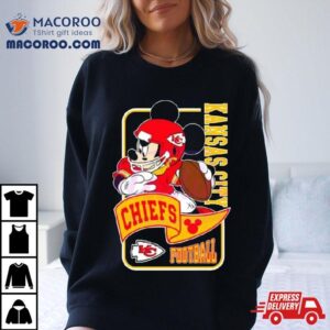 Mickey Mouse Play Football Kansas City Chiefs Tshirt